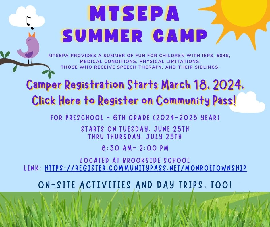MTSEPA Summer CAMP REGISTRATION FLYER