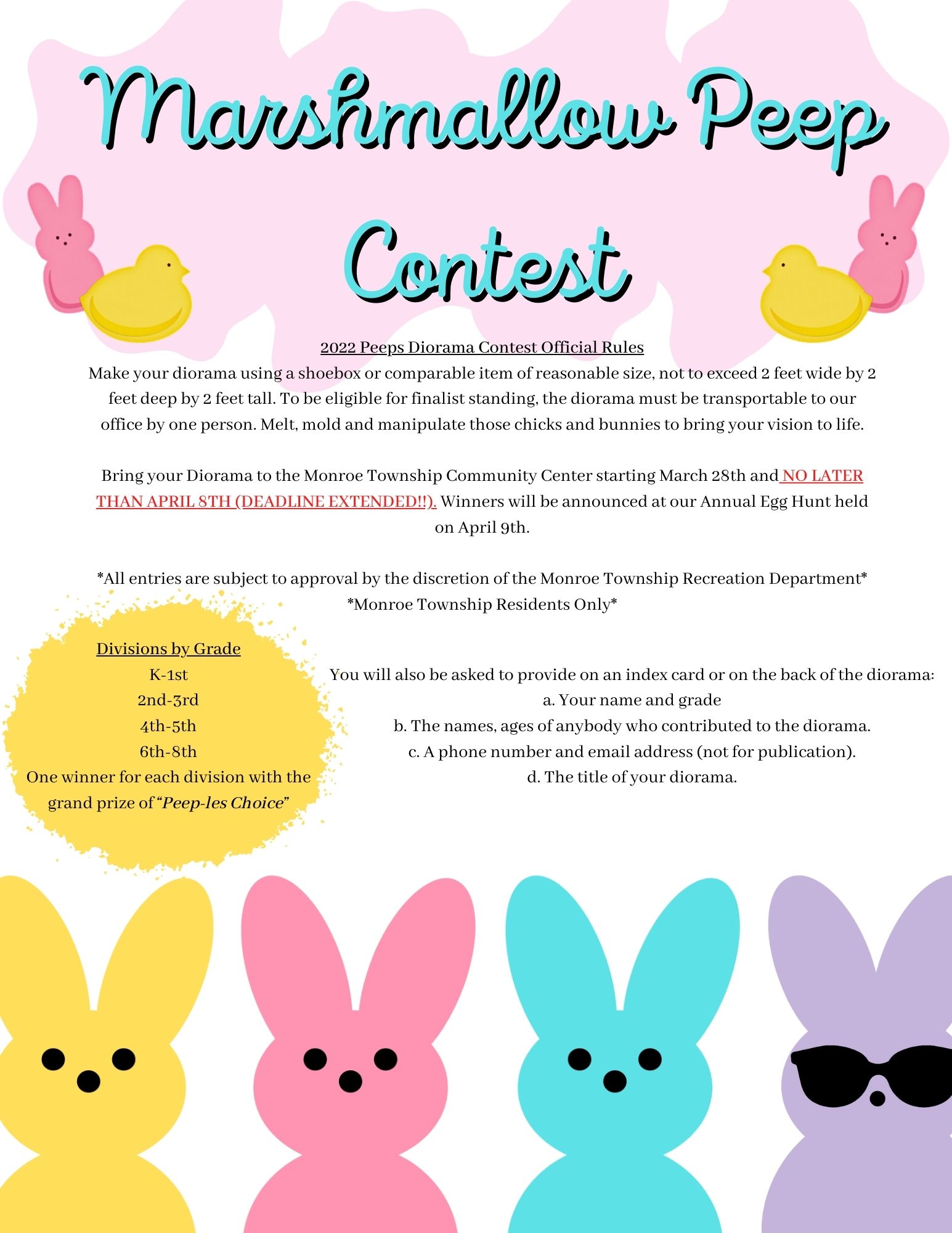 Peep Contest Updated