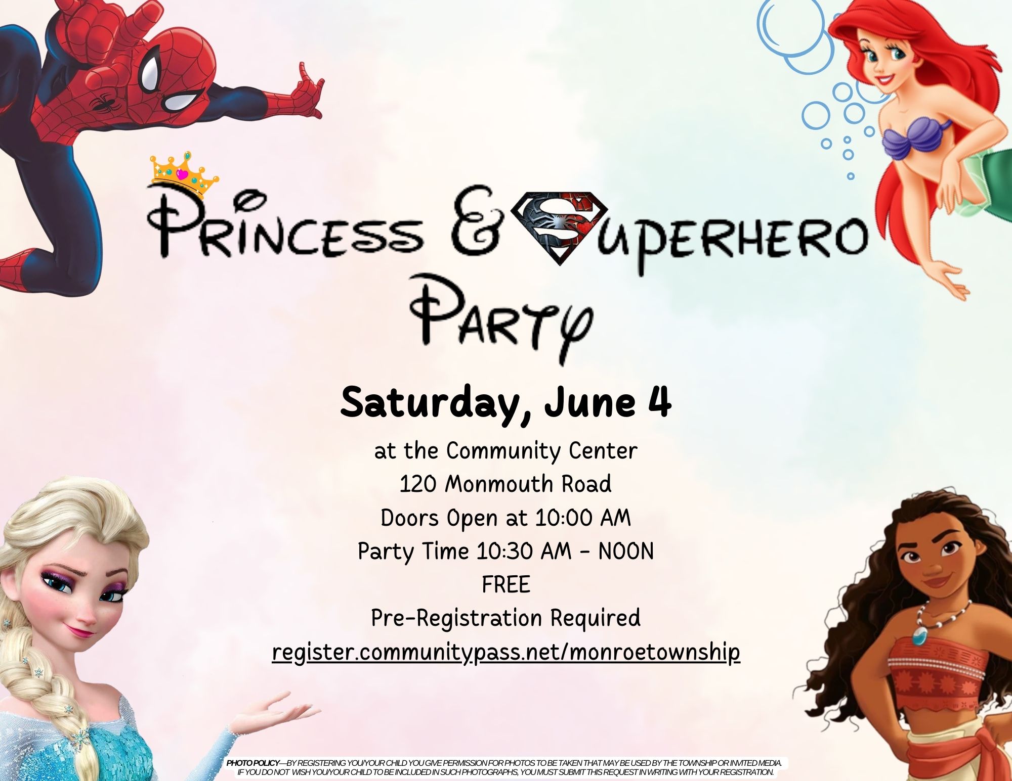 Superhero Princess Party 2022 11 8.5 in
