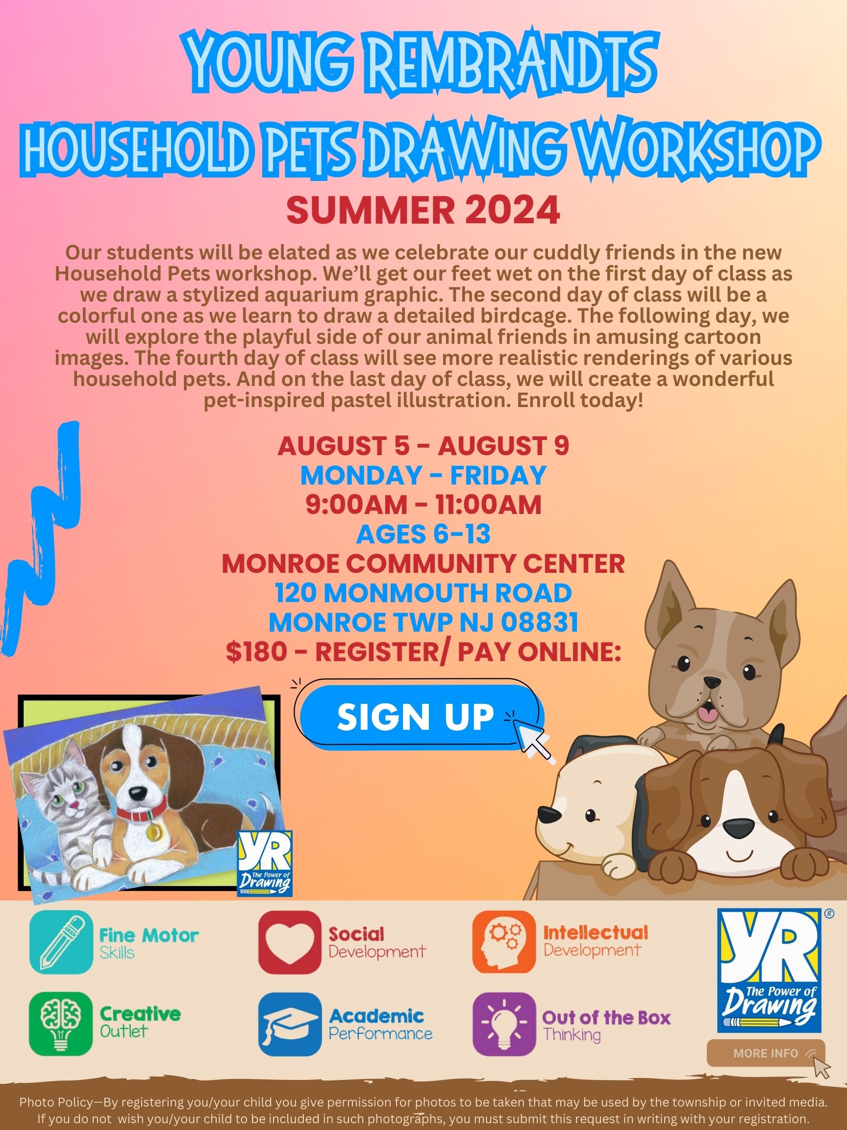 YOUNG REMBRANDTS DAY WORKSHOP SUMMER 2024