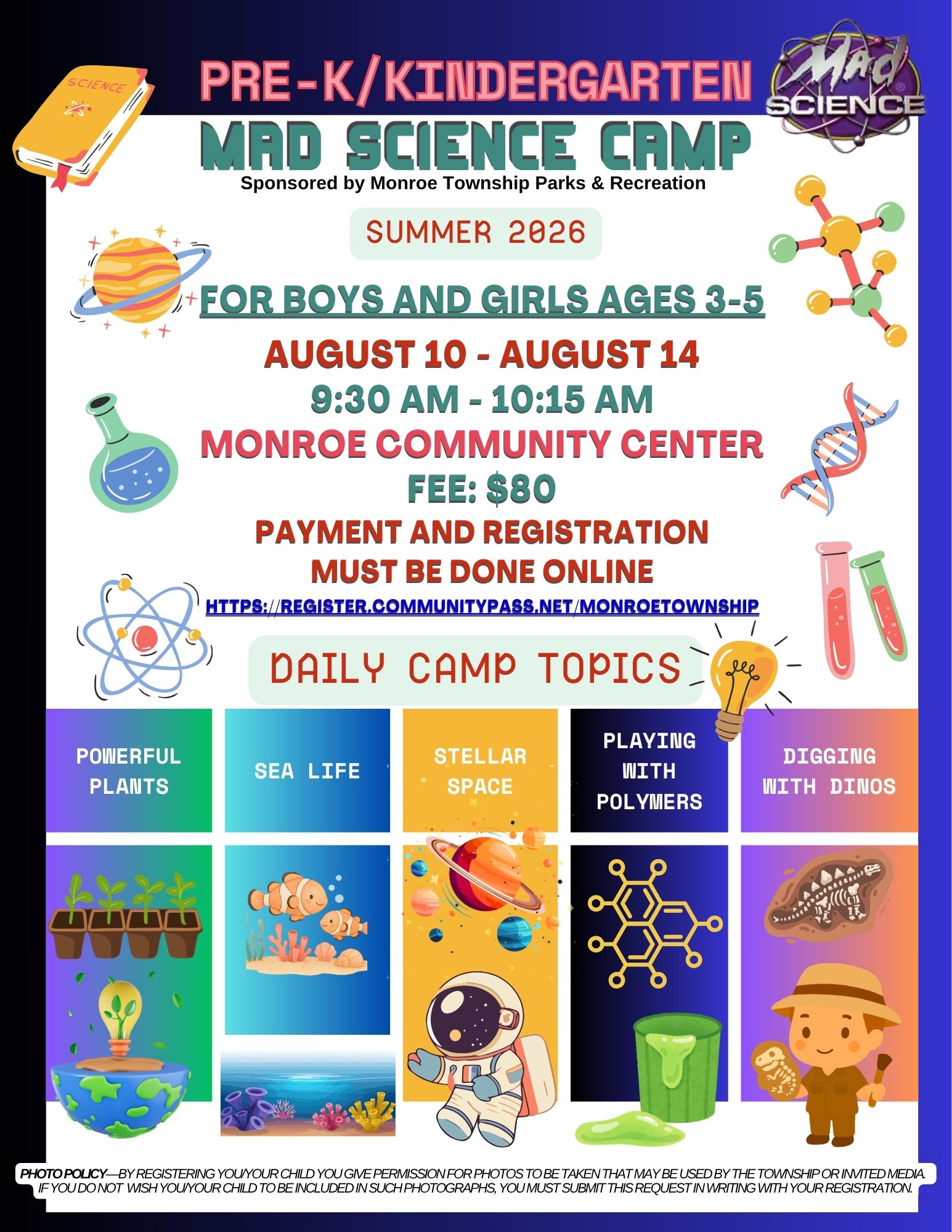 PRE K MAD SCIENCE CAMP 2026
